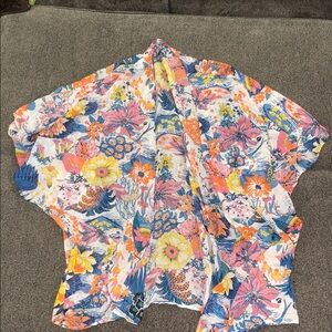 Relipop Floral Kimono with Vibrant Colors size XXXL